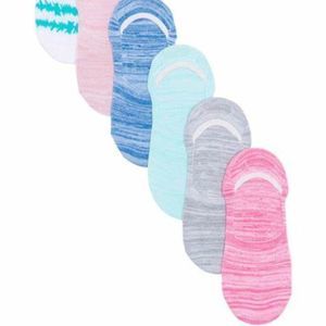 Sneaker Liner Cut Assorted Kick Socks - Pack of 6